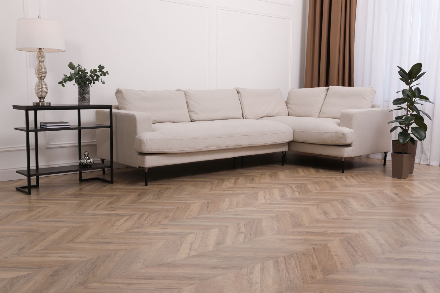 Vinyl flooring in a living room